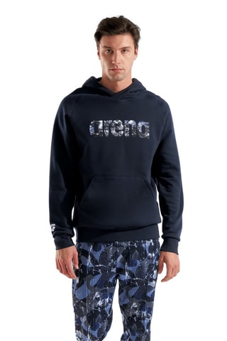 Sweat à capuche - Bleu