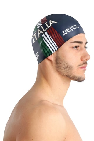 Bonnet de bain - Bleu, rouge et vert