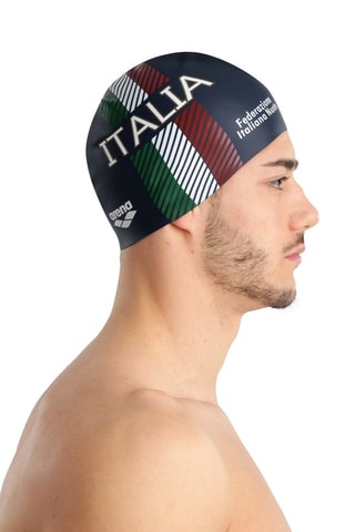 Bonnet de bain - Bleu, rouge et vert