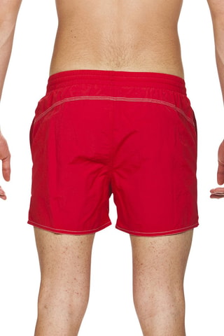 Short de bain - Rouge et blanc
