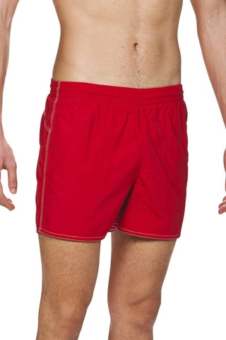 Short de bain - Rouge et blanc