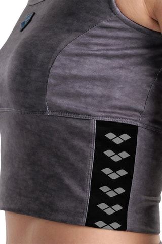 Crop top - Noir, bleu et gris