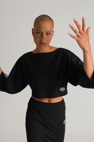Crop top - Blanc et noir