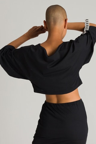 Crop top - Blanc et noir
