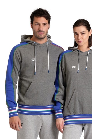 Sweat à capuche Inserts - Blanc, bleu et gris