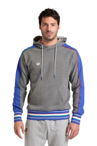 Sweat à capuche Inserts - Blanc, bleu et gris