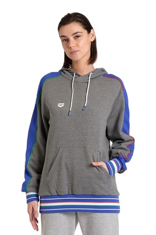Sweat à capuche Inserts - Blanc, bleu et gris
