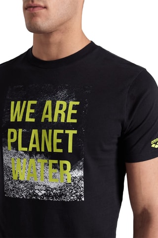 T-shirt de plage Solid - Blanc, noir et jaune