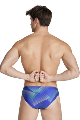 Slip de bain - Bleu, vert et jaune