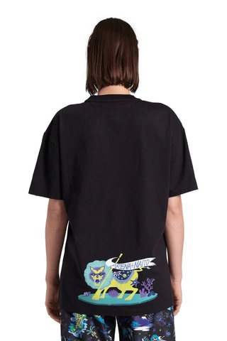 T-shirt Fun Planet - Noir, bleu, jaune et violet