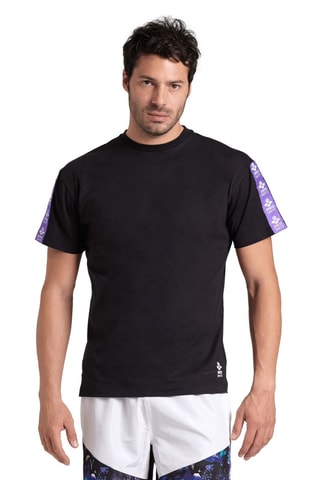 T-shirt Fun Planet - Noir, bleu, jaune et violet