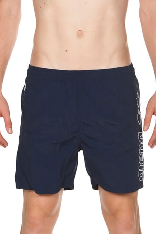 Short de bain - Blanc et bleu