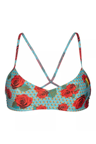 Haut de maillot Live Martinica - Rouge et orange