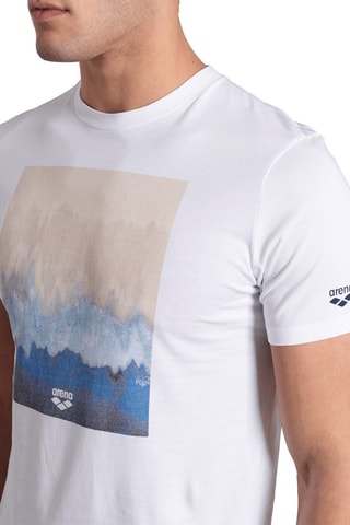 T-shirt de plage Solid - Blanc et noir