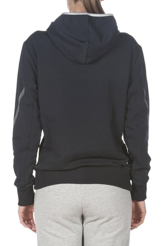 Sweat à capuche - Blanc, bleu et gris