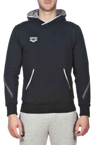 Sweat à capuche - Blanc, bleu et gris