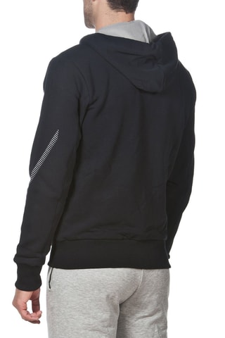 Sweat à capuche - Blanc, noir et gris
