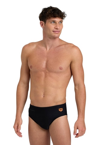 Slip de bain - Noir et orange