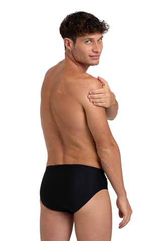 Slip de bain - Noir et orange