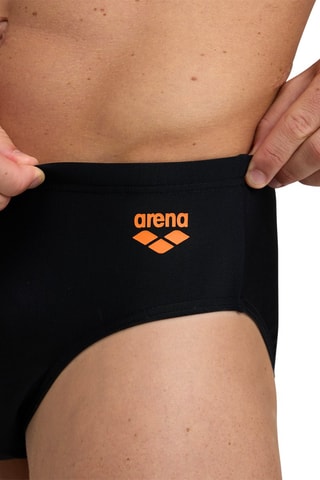 Slip de bain - Noir et orange