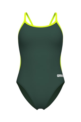 Maillot 1 pièce - Jaune et vert foncé