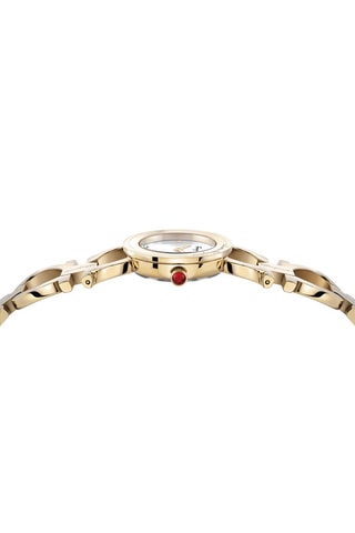Montre à quartz en acier - Doré et argenté