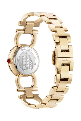 Montre à quartz en acier - Doré