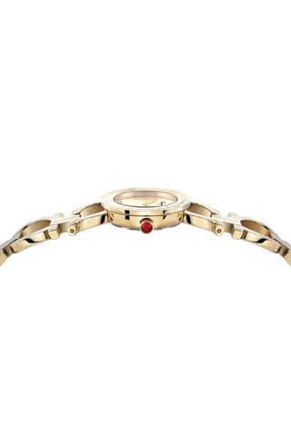 Montre à quartz en acier - Doré