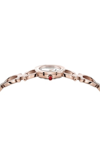 Montre à quartz en acier - Doré rose et argenté