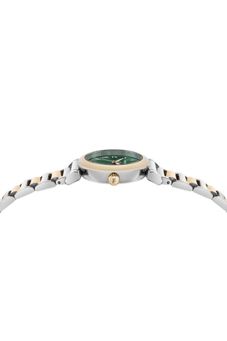 Montre à quartz en acier - Doré et argenté