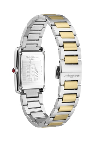 Montre à quartz en acier - Doré et argenté