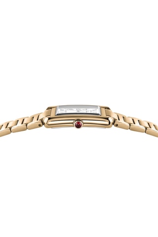 Montre à quartz en acier - Doré et blanc