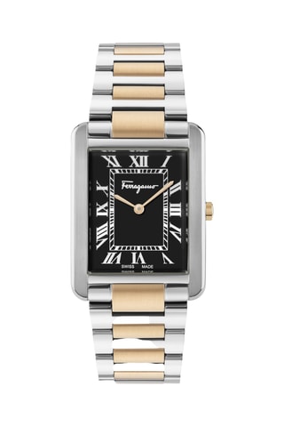 Montre à quartz en acier - Doré et argenté
