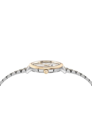 Montre à quartz en acier - Doré et argenté