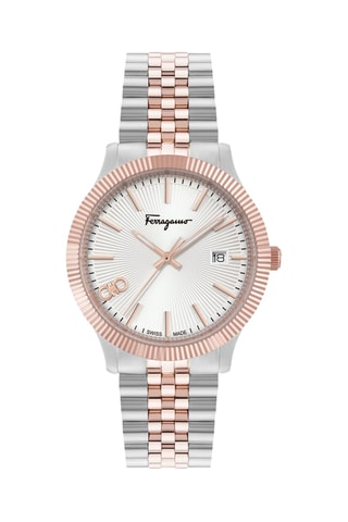 Montre à quartz en plaqué or rose