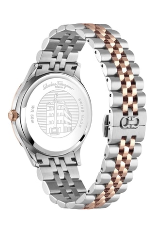 Montre à quartz en plaqué or rose