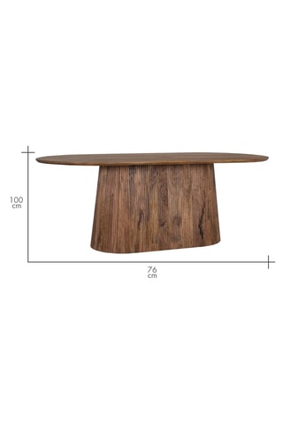 Table à manger en manguier - 210 x 76 x 100 cm
