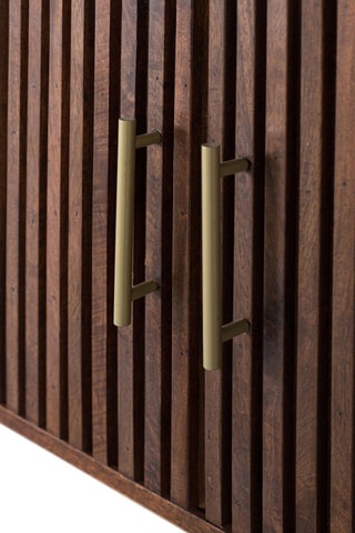 Meuble TV 3 portes en manguier - 160 x 51 x 40 cm