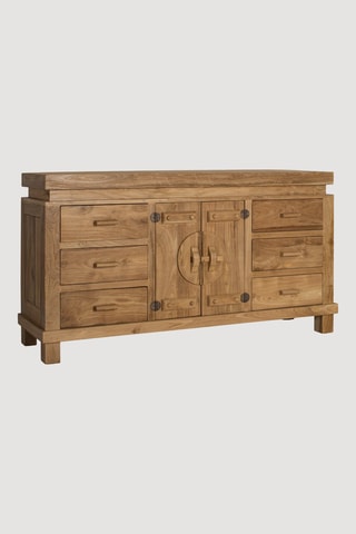 Buffet 2 portes en teck - 153 x 82 x 42 cm