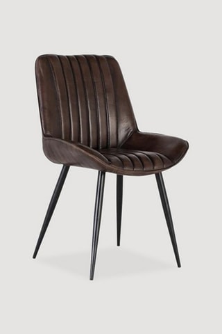 Chaise en cuir - 96 x 72 x 86cm