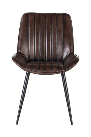 Chaise en cuir - 96 x 72 x 86cm