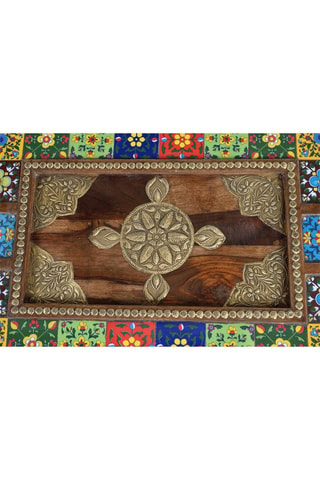 Table basse en bois de rose - 120 x 45 x 60 cm