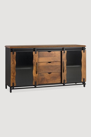 Buffet 2 portes en manguier - 150 x 80 x 40 cm