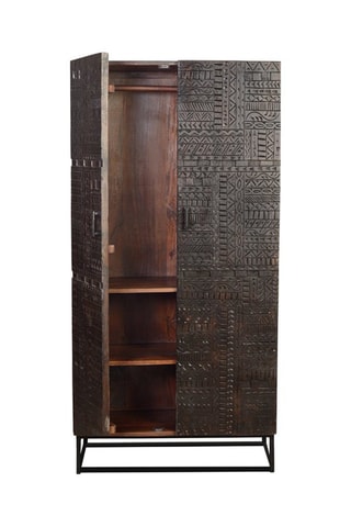 Armoire 2 portes en bois - 90  x 50 x 180 cm