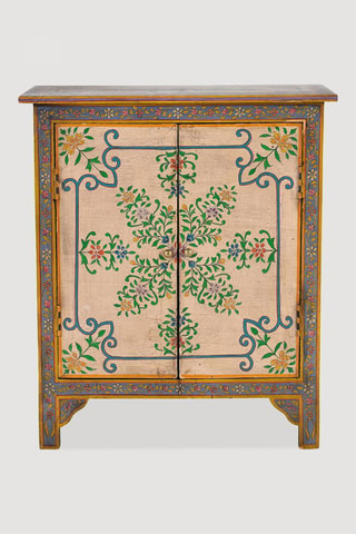 Meuble de rangement 2 portes en manguier - 65 x 33 x 77 cm