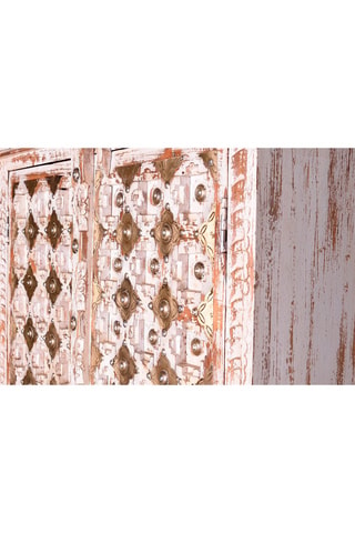 Armoire 2 portes en manguier et bronze