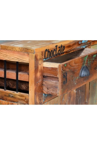 Buffet 3 portes en bois recyclé