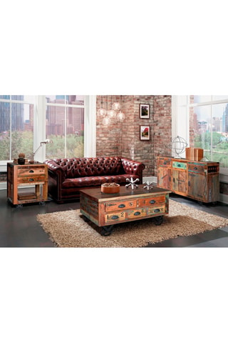 Buffet 3 portes en bois recyclé