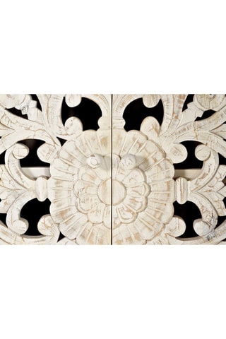 Meuble de rangement 2 portes en manguier - 110 x 40 x 160 cm
