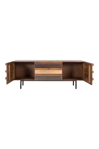 Meuble TV 2 portes - 140 x 40 x 55
